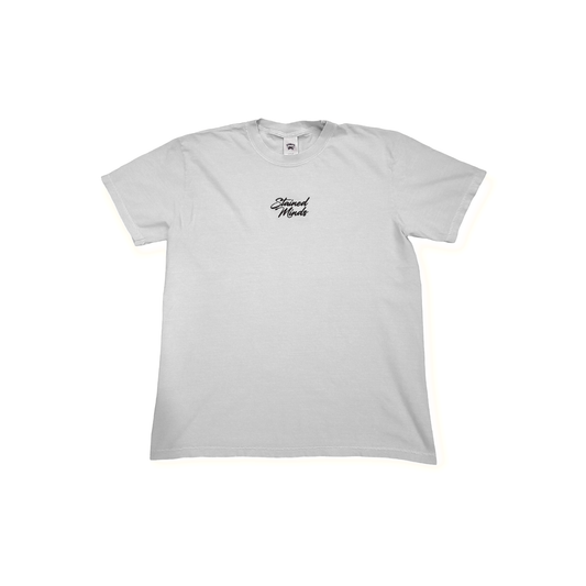 Simple Stainz - "Stained Minds" on a White Tee