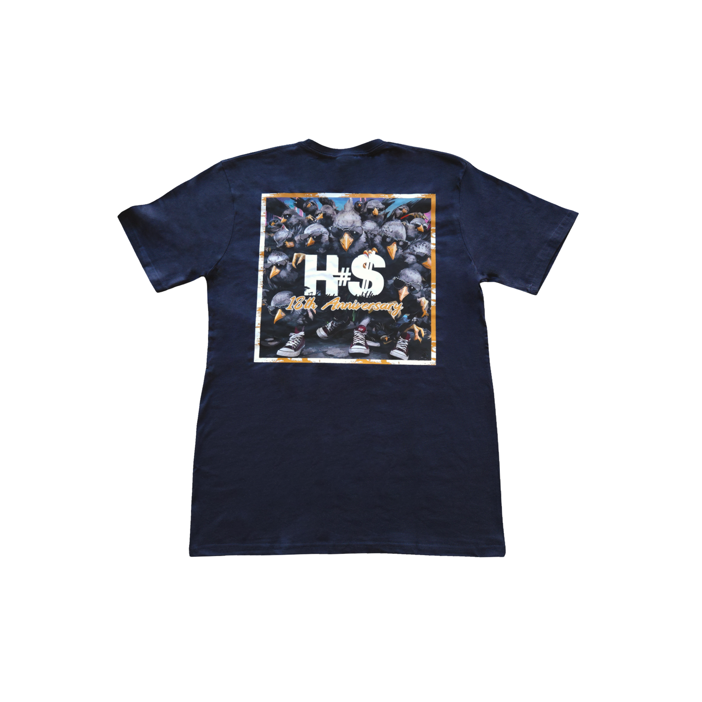 H$18 - Unisex - Navy Blue Heavyweight T-Shirt