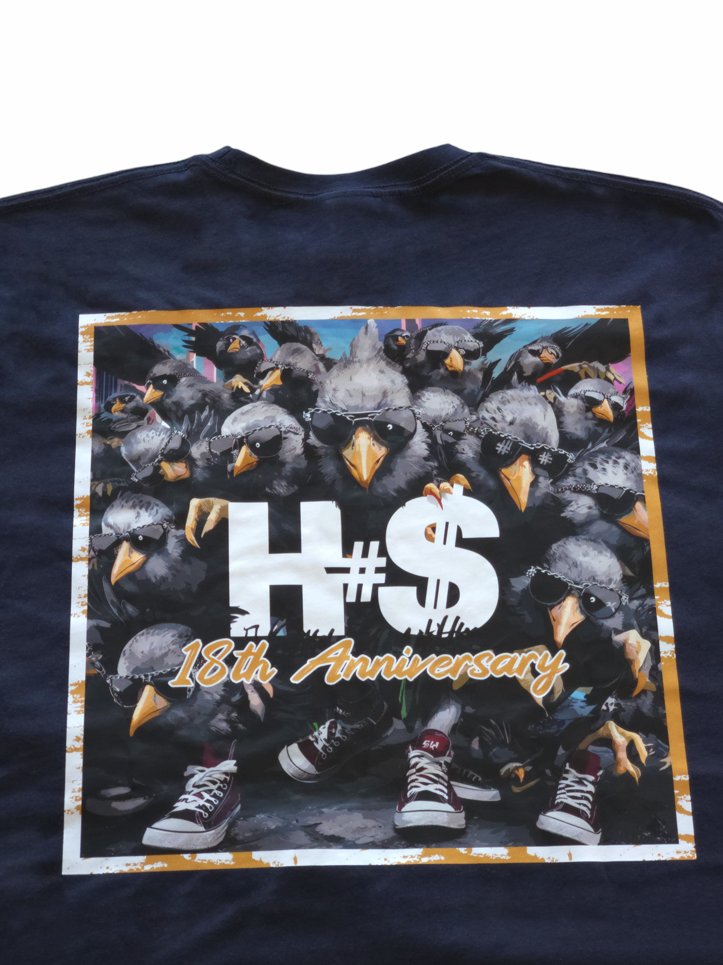 H$18 - Unisex - Navy Blue Heavyweight T-Shirt