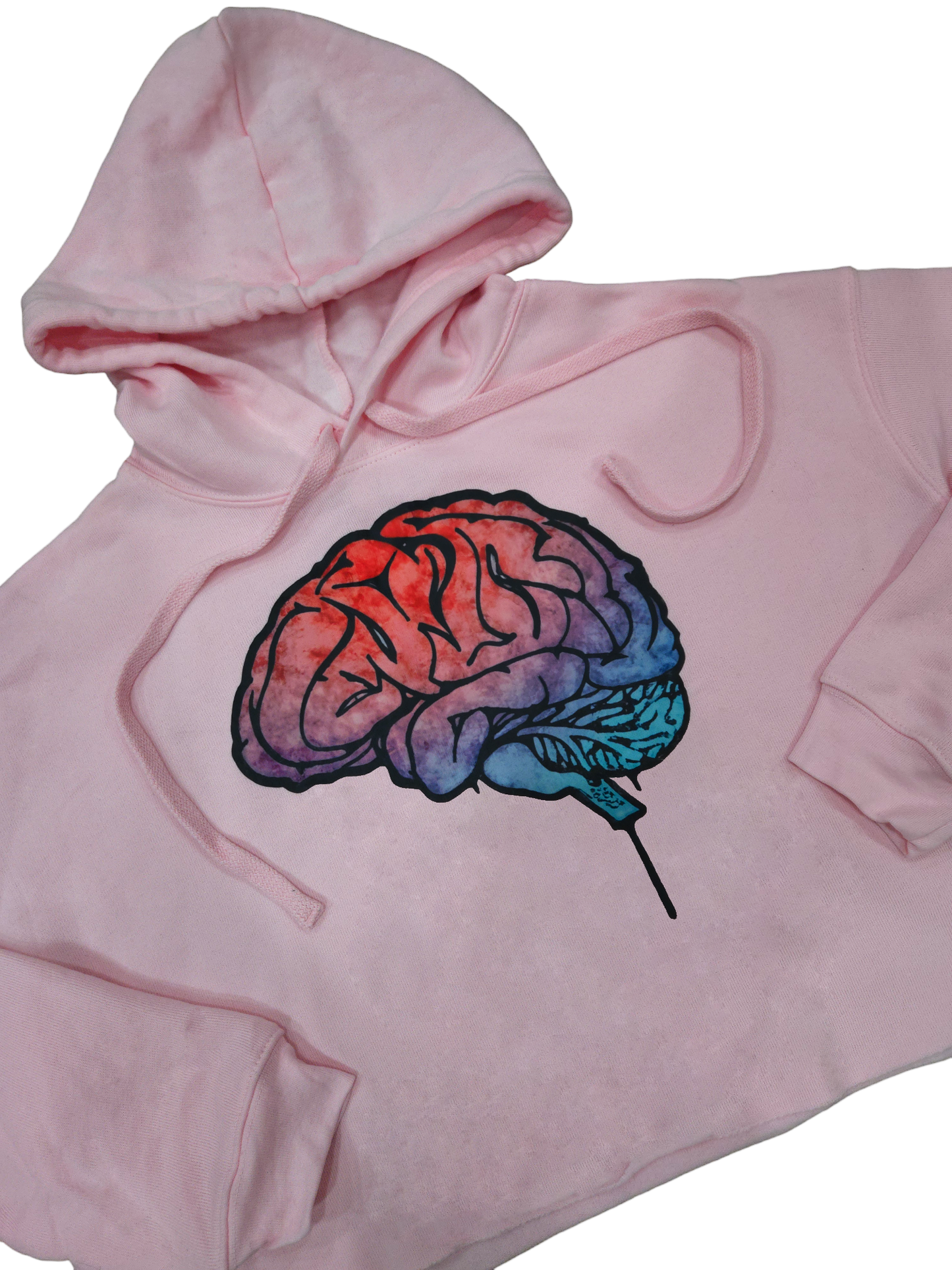 Stained Ladies - A Beautiful Mind - Cropped Pink Hoodie