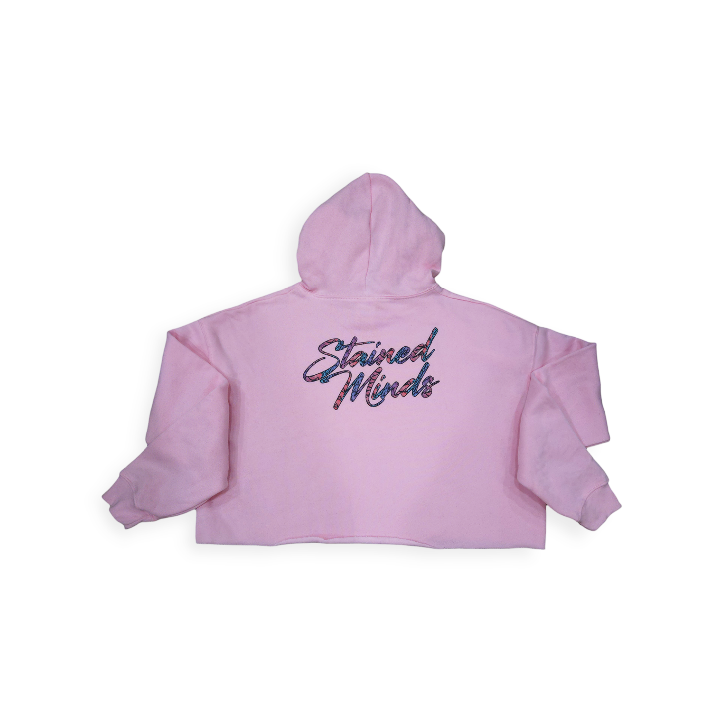 Stained Ladies - A Beautiful Mind - Cropped Pink Hoodie