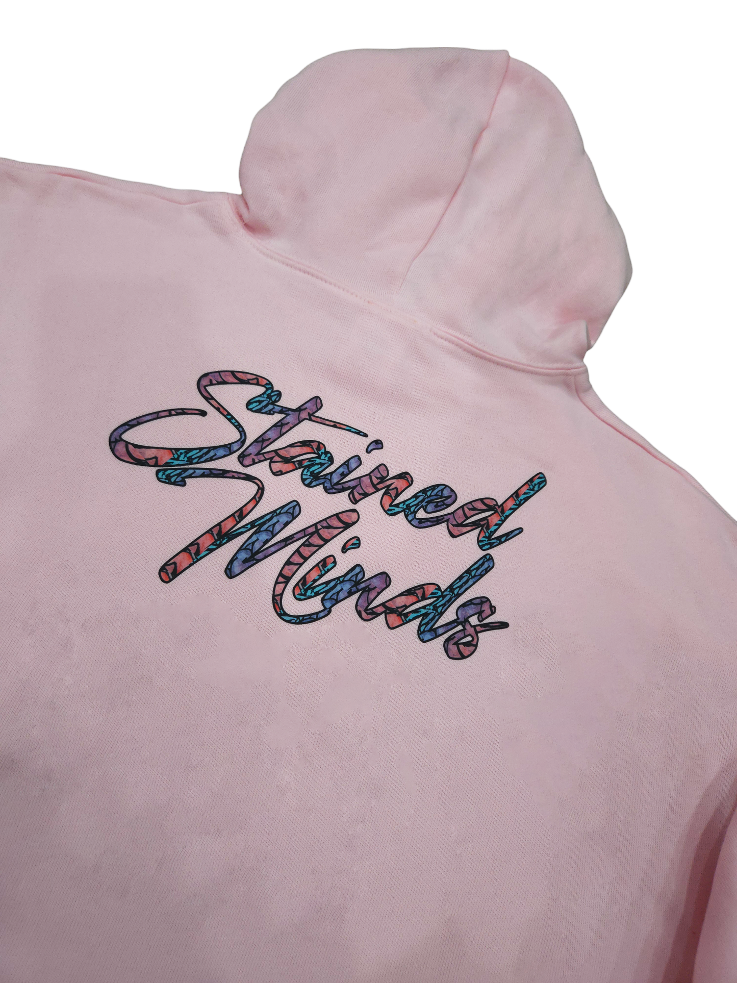 Stained Ladies - A Beautiful Mind - Cropped Pink Hoodie