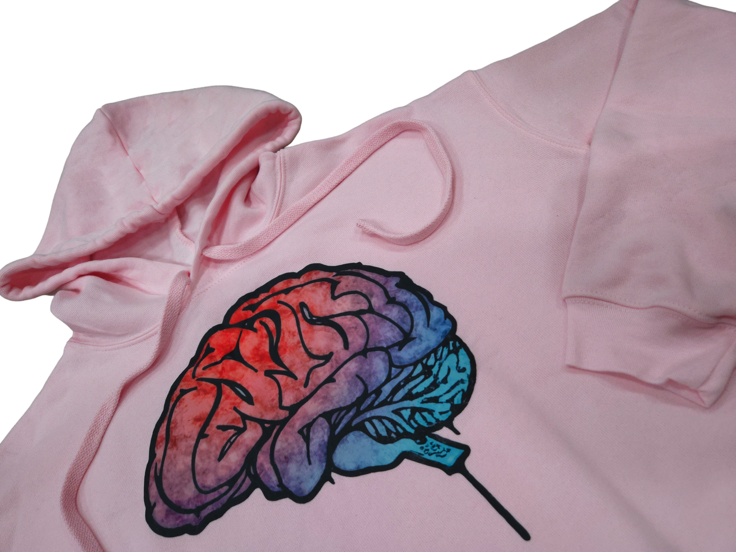 Stained Ladies - A Beautiful Mind - Cropped Pink Hoodie