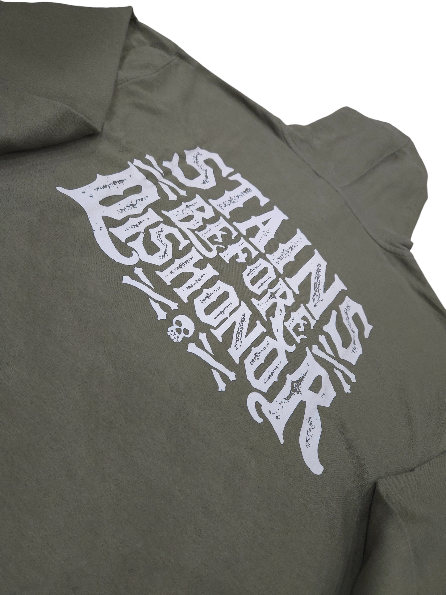 Stained Men - "Stains Before Dishonor" - Army Pullover Hoodie